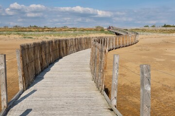 boardwalk on beach