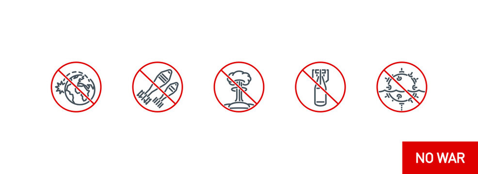 bombing with atomic aerial bombs line icon collection isolated on white. outline missile bombs avia attack symbols set. Nuclear bombing war banner. rocket bomb explosion element with editable stroke