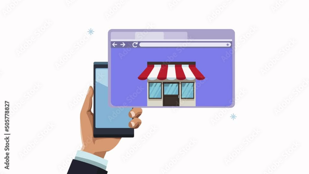 Poster smartphone device with webpage technology animation