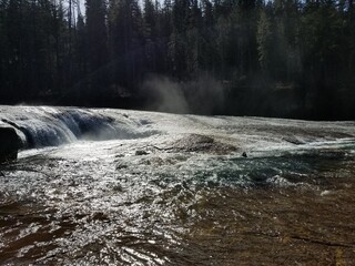 waterfall in winter