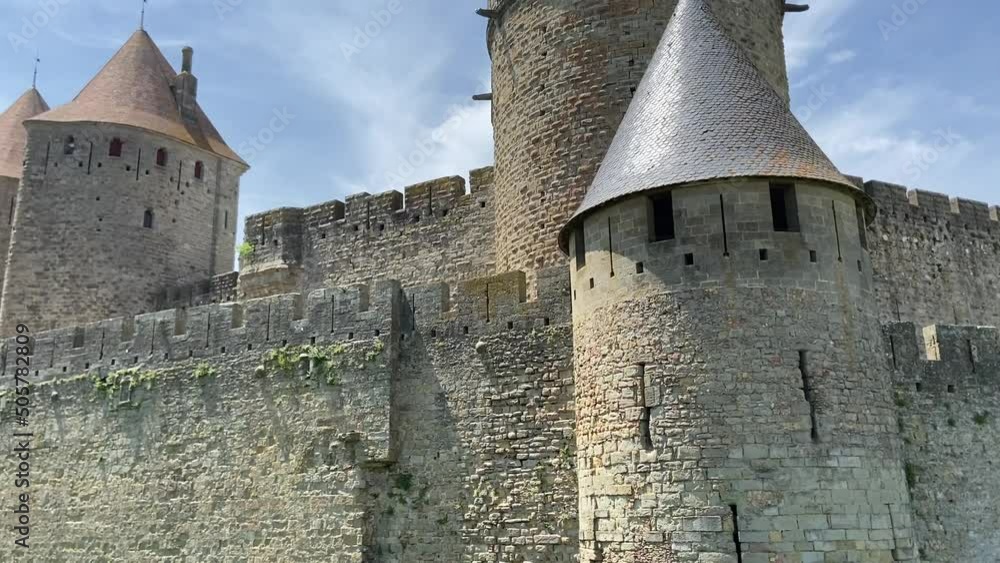 Wall mural Forteresse de la cité médiéval de Carcassonne, Occitanie