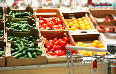 buying vegetables at the market