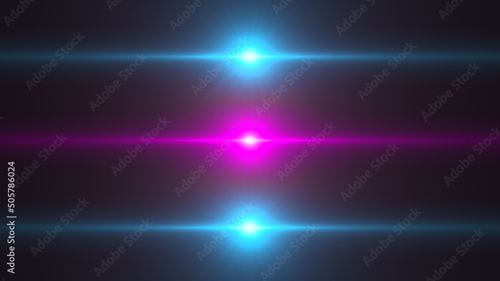 Poster fractal rays with glowing impulse lights. computer generated 3d render