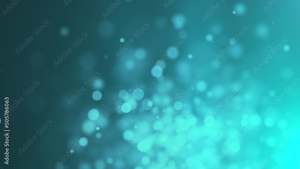 Poster bokeh particles and light. computer generated 3d render