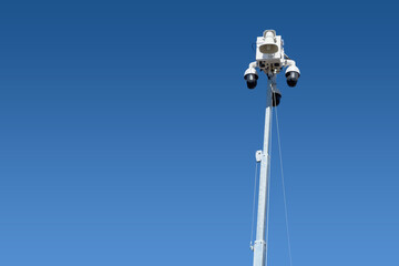 CCTV camera from a mobile surveillance unit