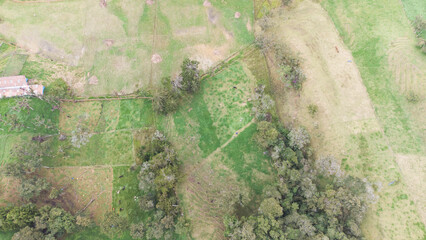 
Panoramic natural landscape municipality of San Pedrto de los Milagros, Antioquia Colombia, views from the air, drone photography