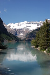 Glacier lake and mountains
