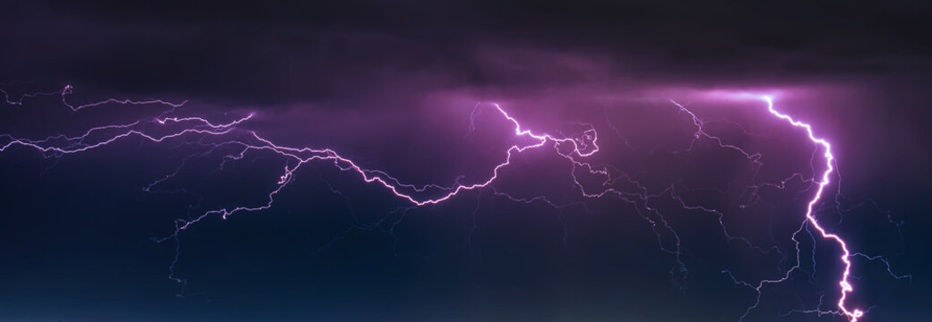 lightning in the night