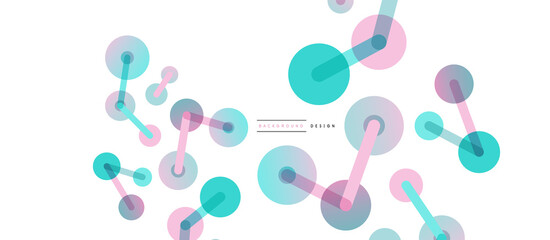 Network concept abstract background. Dots connection. Big data idea. Business template for wallpaper, banner, background or landing