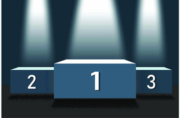 Elegant 3D background product, minimal podium scene with light base. render 3d vector background with podium 3D cosmetic product display stand Studio podium stage show elegant light base