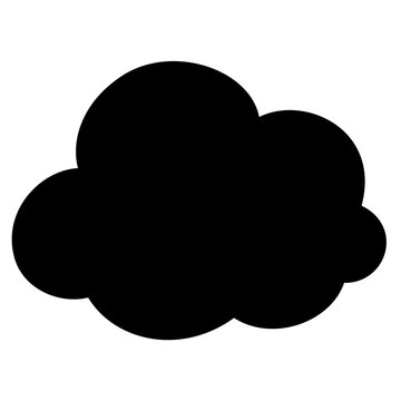 recommend clip art: シンプルな雲のマーク(シルエット)