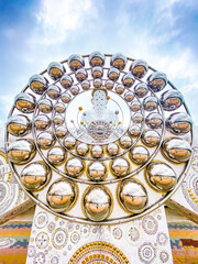 Wat Phrathat Pha Sorn Kaew, white buddha temple in Phetchabun, Thailand