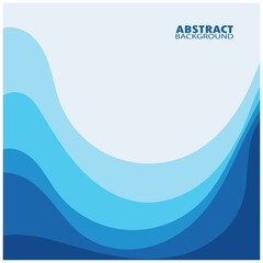 Abstract Water wave design background design vector