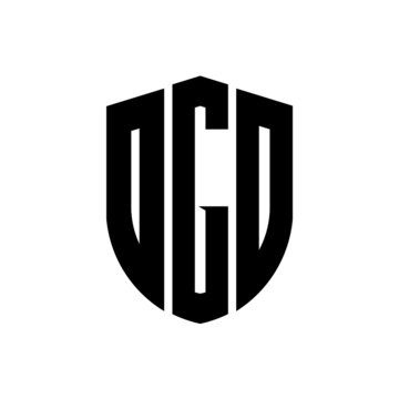 OGD letter logo design. OGD modern letter logo with black background. OGD creative  letter logo. simple and modern letter logo. vector logo modern alphabet font overlap style. Initial letters OGD 