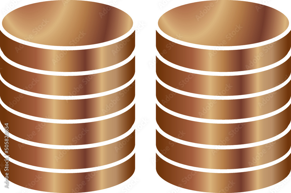 Aufkleber Database icon vector illustration on white background..eps
