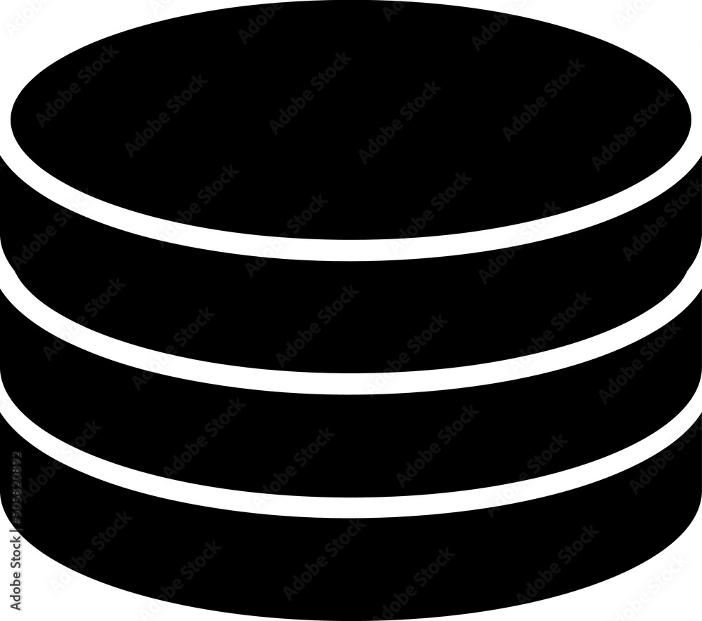 Aufkleber database icon vector illustration on white background..eps