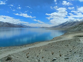 View of Ladakh and Pangong Tso