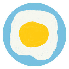 Cartoon Fried Egg Icon