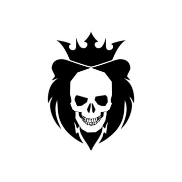 Human skull icon. Skull skeleton icon isolated on white background