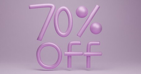 3d rendered discount offer background premium image