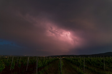 lightning in the sky