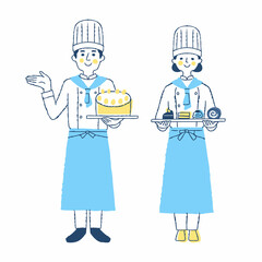 パティシエの男女