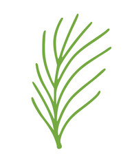 Leaves simple illustrations isolated on white background