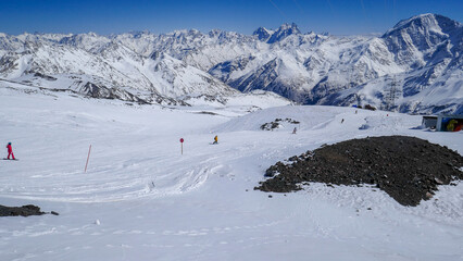 Fototapeta na wymiar Elbrus - stunning mountains in the south of Russia