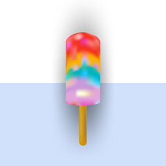 Ice cream collection, vector illustration.