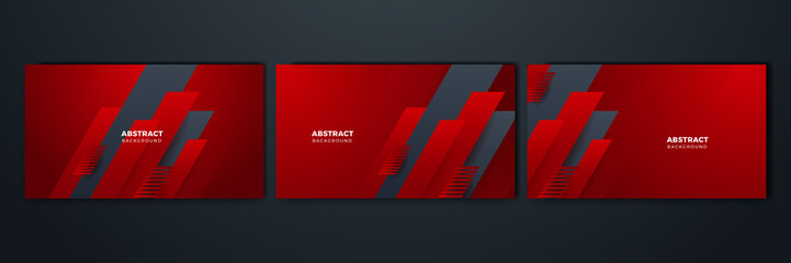 Abstract red and black background. Modern simple red black abstract background presentation design for corporate business and institution.