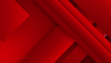 Obraz premium Abstract dark red geometric shapes geometric light triangle line shape with futuristic concept presentation background