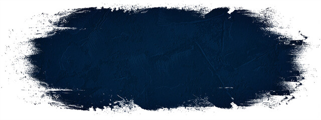 Dark blue abstract watercolor splash brushes texture illustration art paper banner panorama - Creative Aquarelle painted, isolated on white background, canvas for design, hand drawing....