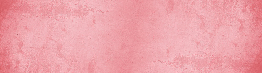 Abstract pastel pink red watercolor painted paper texture background banner panorama