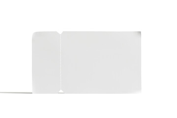 front view blank paper mockup illustration 3d render isolated on white background