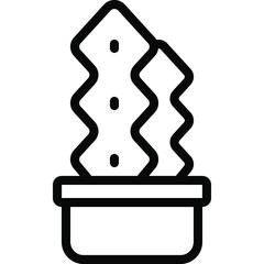Zig Zag Cactus Icon