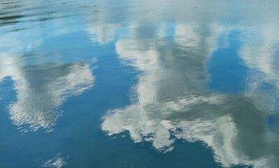 reflets de nuages