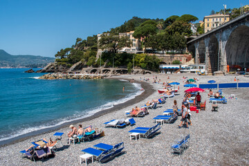 Zoagli's beach 