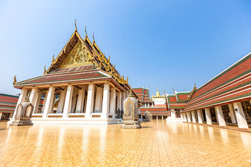 Wat Saket, The Golden Mount Temple, Bangkok, Thailand.

