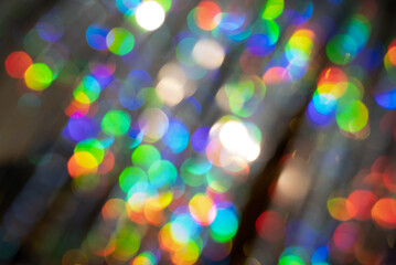 Multicolored rainbow large bokeh effect background