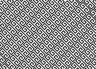 Greek pattern. Simple black ancient greek background pattern. 