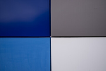 Background of four squares. Two blue and two gray rectangles.