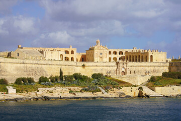 Fort Manoel view from Valletta, Malta Island