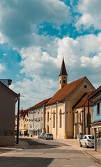 Beautiful church at Landau, Isar, Bavaria, Germany