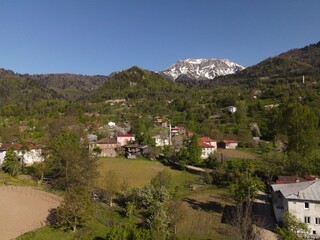 Obraz premium general view of Murgul district of artvin. Turkey