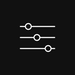 Audio mixer icon on grey background