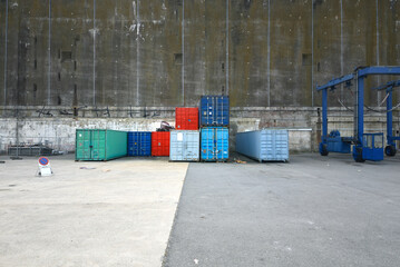 Containers fret cargo - obrazy, fototapety, plakaty