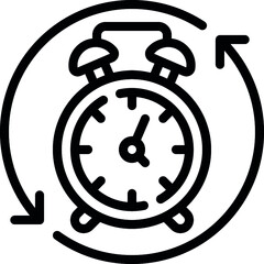 Working Around The Clock Icon