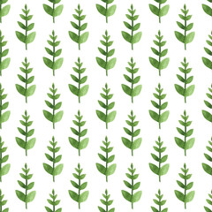 Naklejka na ściany i meble Seamless pattern with branches, leaves. Textured background for your design projects, textile, wrapping, wallpaper, web