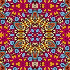 Fototapeta na wymiar Luxury Pattern Background Mandala Batik Art 194