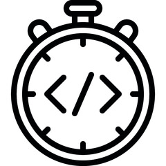 Obraz premium Timed Code Icon